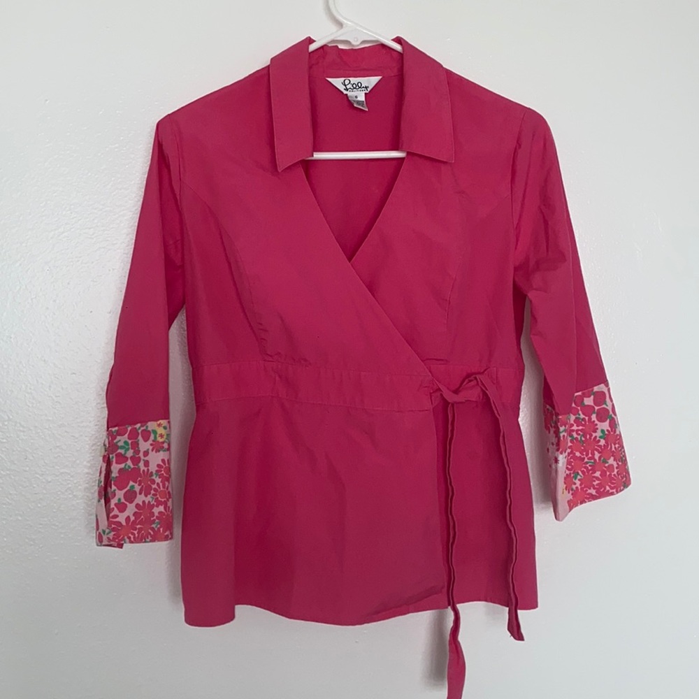 Lilly Pulitzer wrap top